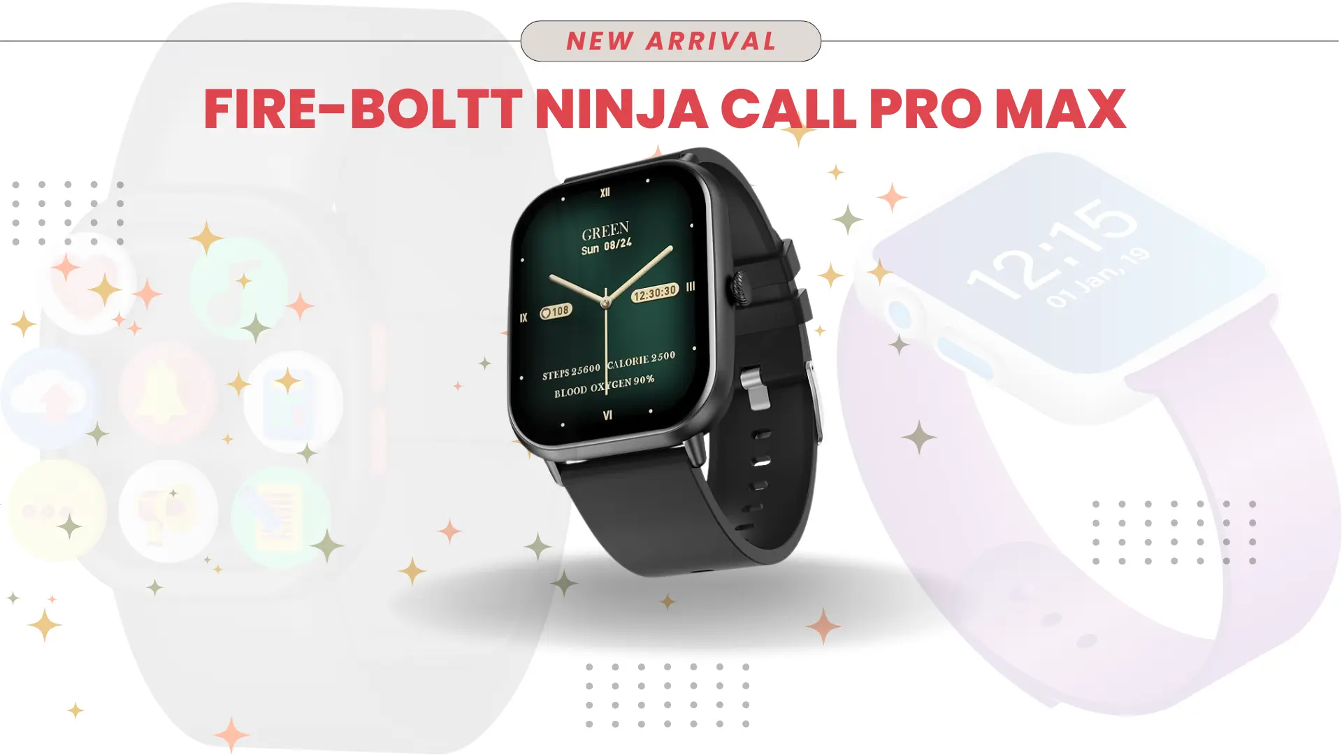 Specifications of the Fire-Boltt Ninja Call Pro Max Smart Watch