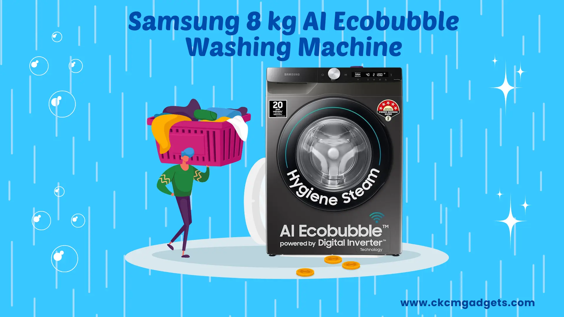 Samsung 8 kg AI Ecobubble Washing Machine: Complete Solution for Laundry in Modern Homes